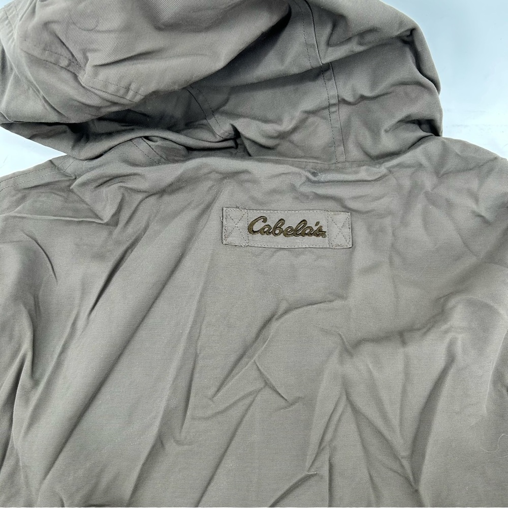Cabela's Outdoor Gear‎ Jacket Mens L Brown Hooded Full Zip Lined Windbreaker - Picture 6 of 9